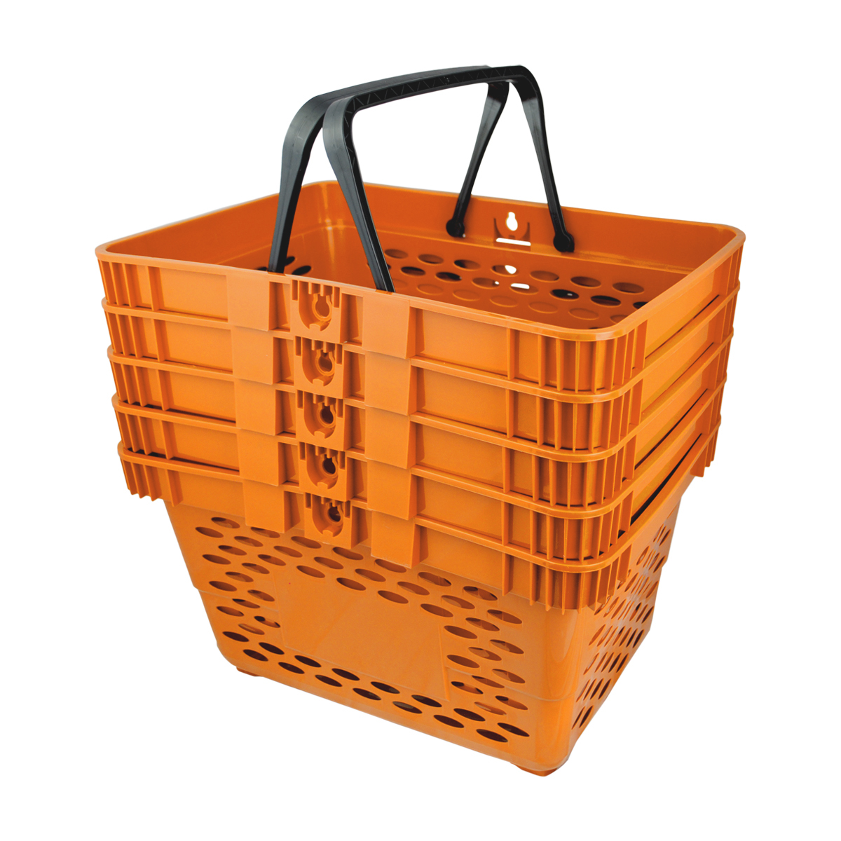 Корзина пластиковая CLASSIC, 20 литров, цвет оранжевый