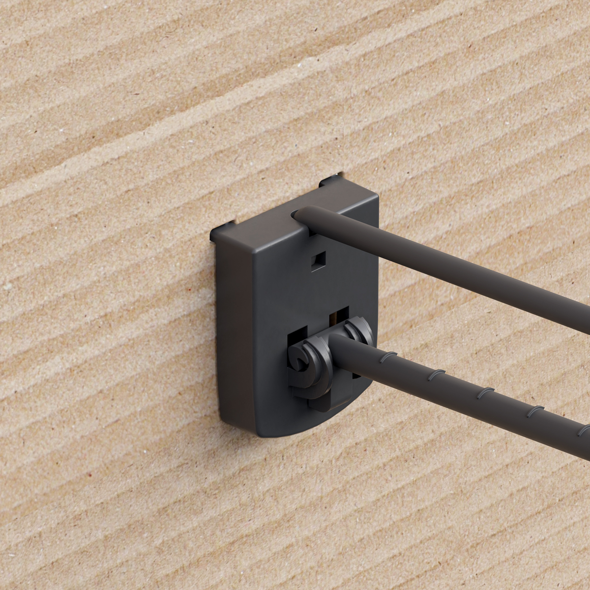 Крючок одинарный SINGLE HOOK-PH-CR-B-150 графитовый, в картон, длина 150 мм