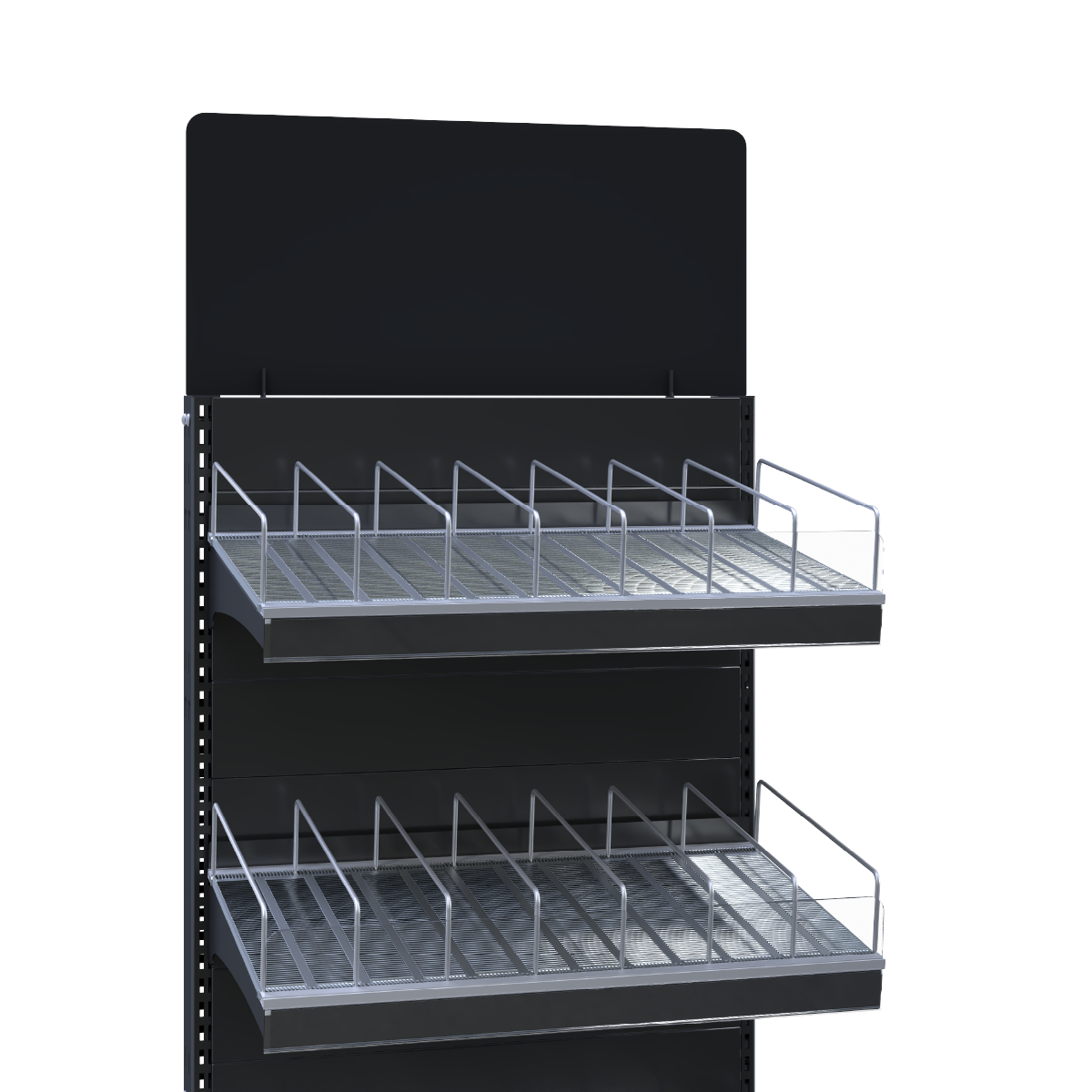 FORTA ROLLER KIT стеллаж 600 мм, 5 полок, цвет черный