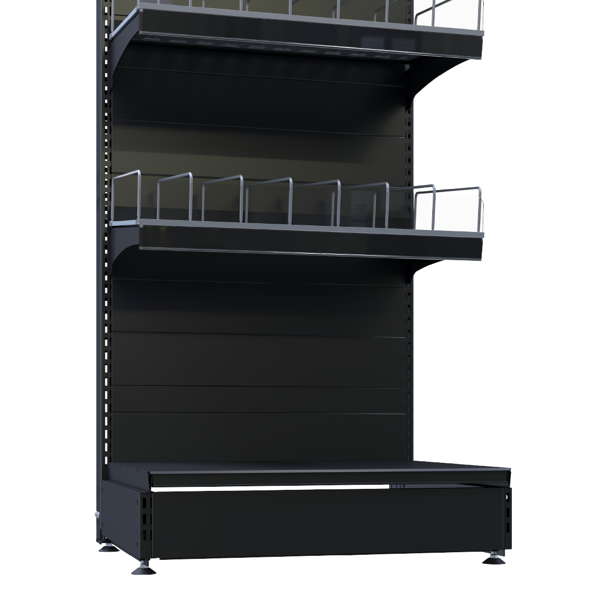 FORTA ROLLER KIT стеллаж 600 мм, 5 полок, цвет черный