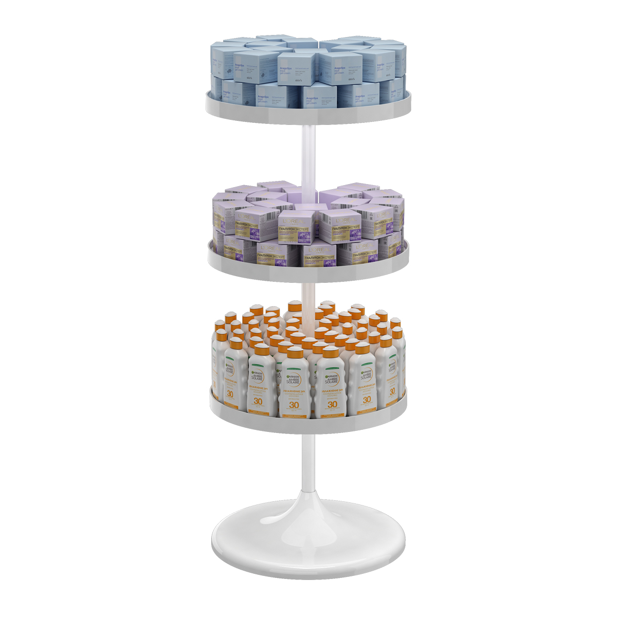 Дисплей UNIBOWL-RX-3, белый