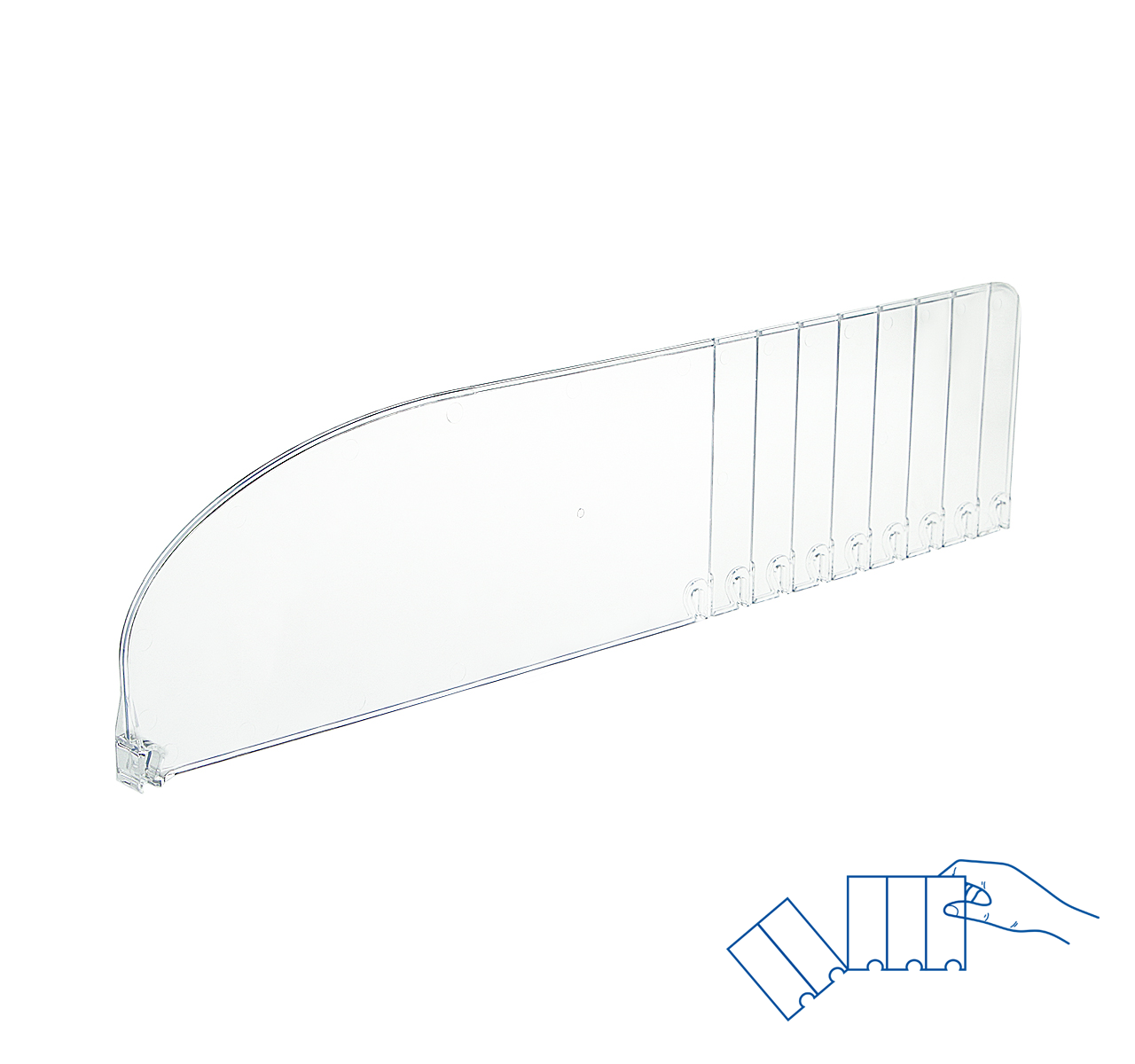 Разделитель высотой 120 мм DIV120-B, длина 285-485 мм