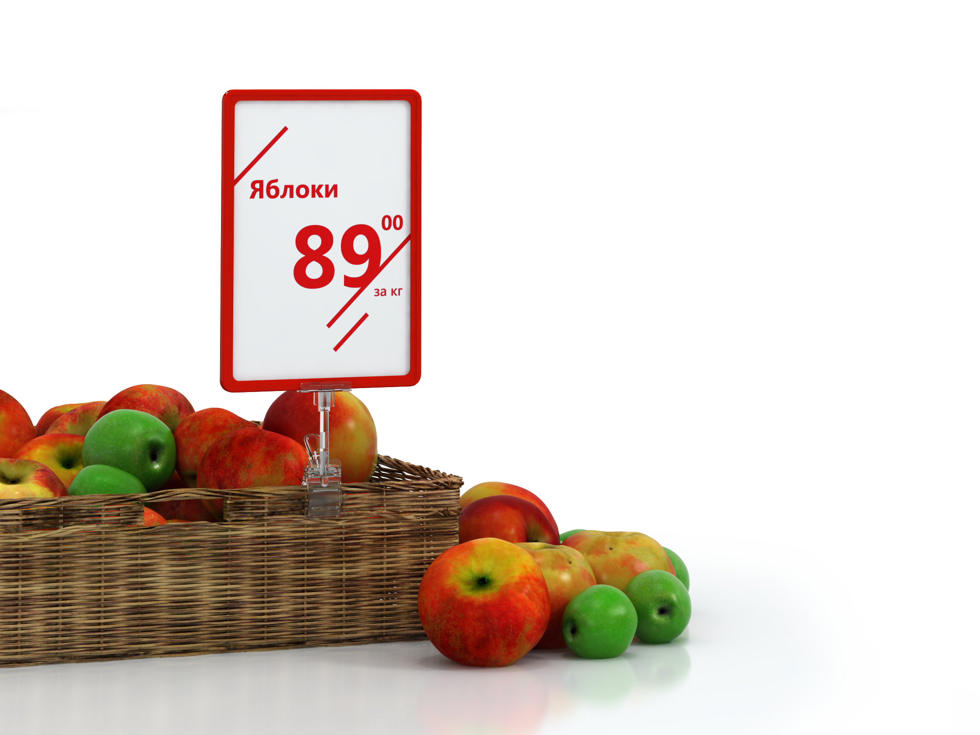 Держатель пластиковой рамки универсальный CLAMP-T, цвет прозрачный