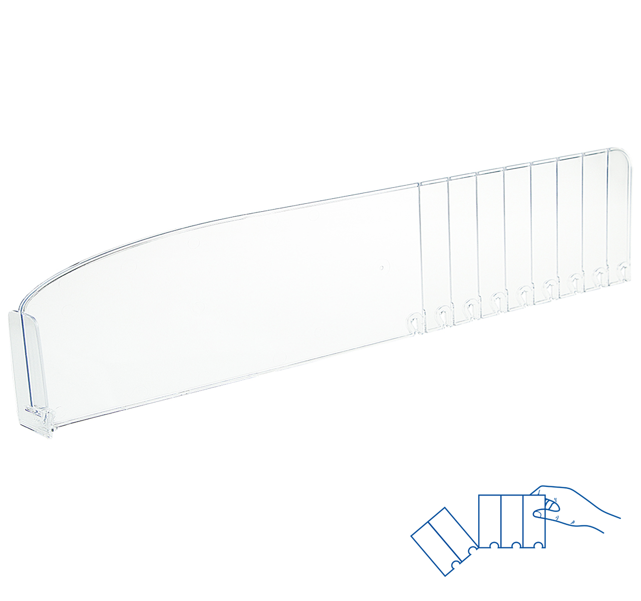 Разделитель высотой 120 мм DIV120-BT80, длина 385-585 мм