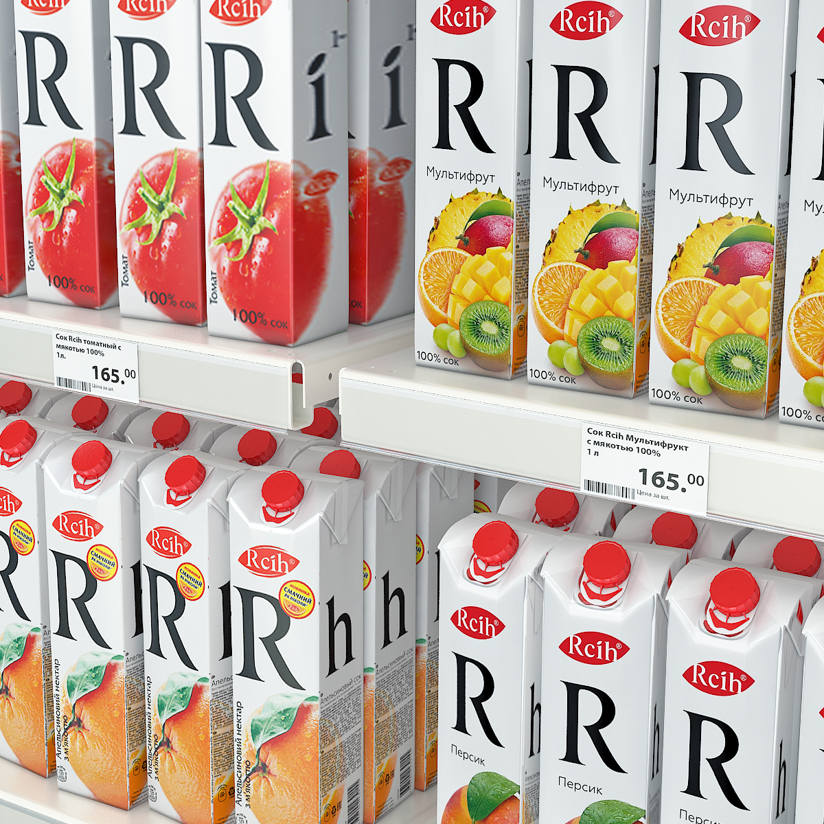 Ценникодержатель DBR39 прозрачный, длина 1330 мм