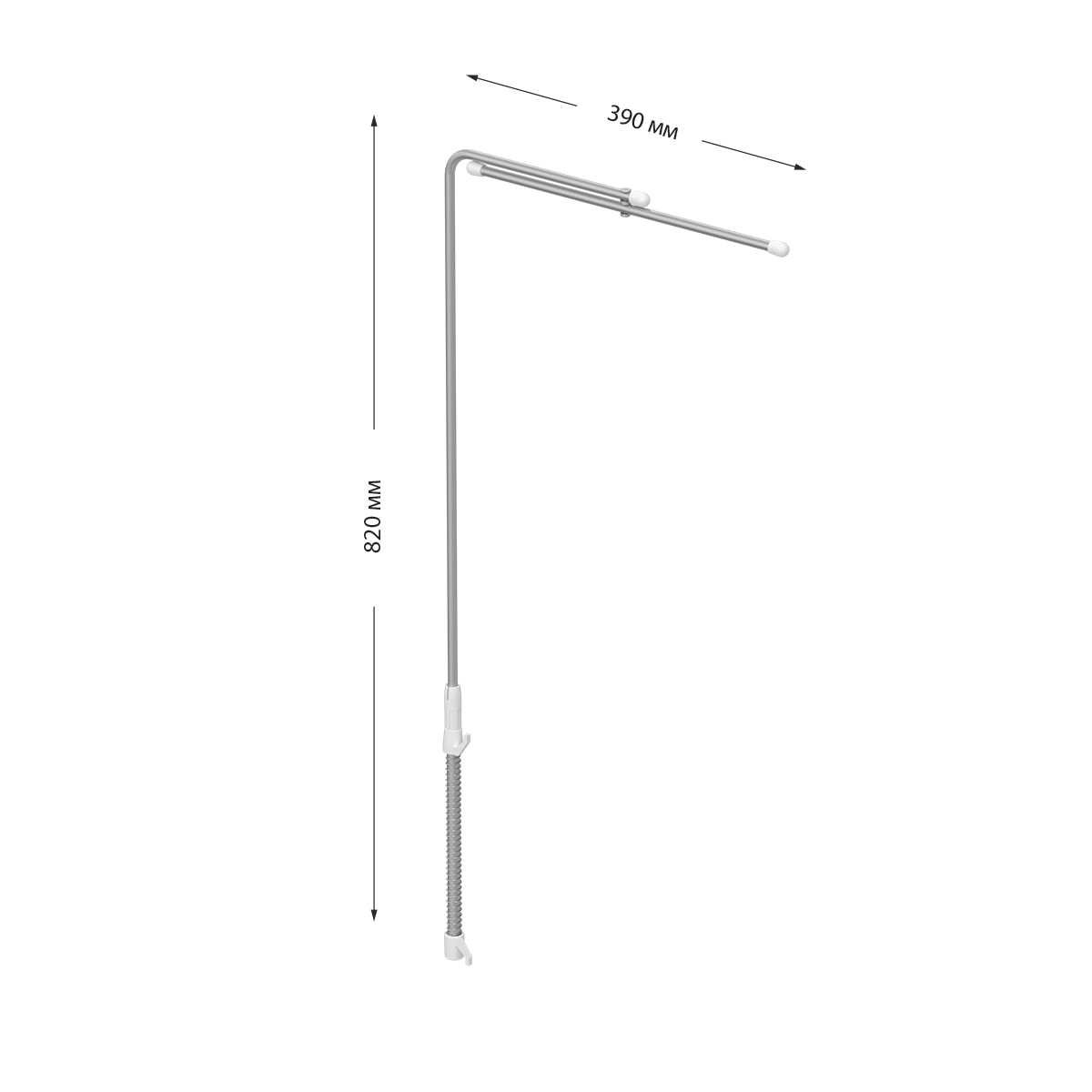 Г-стойка с A3 рамками и крючками, комплект 5 шт.