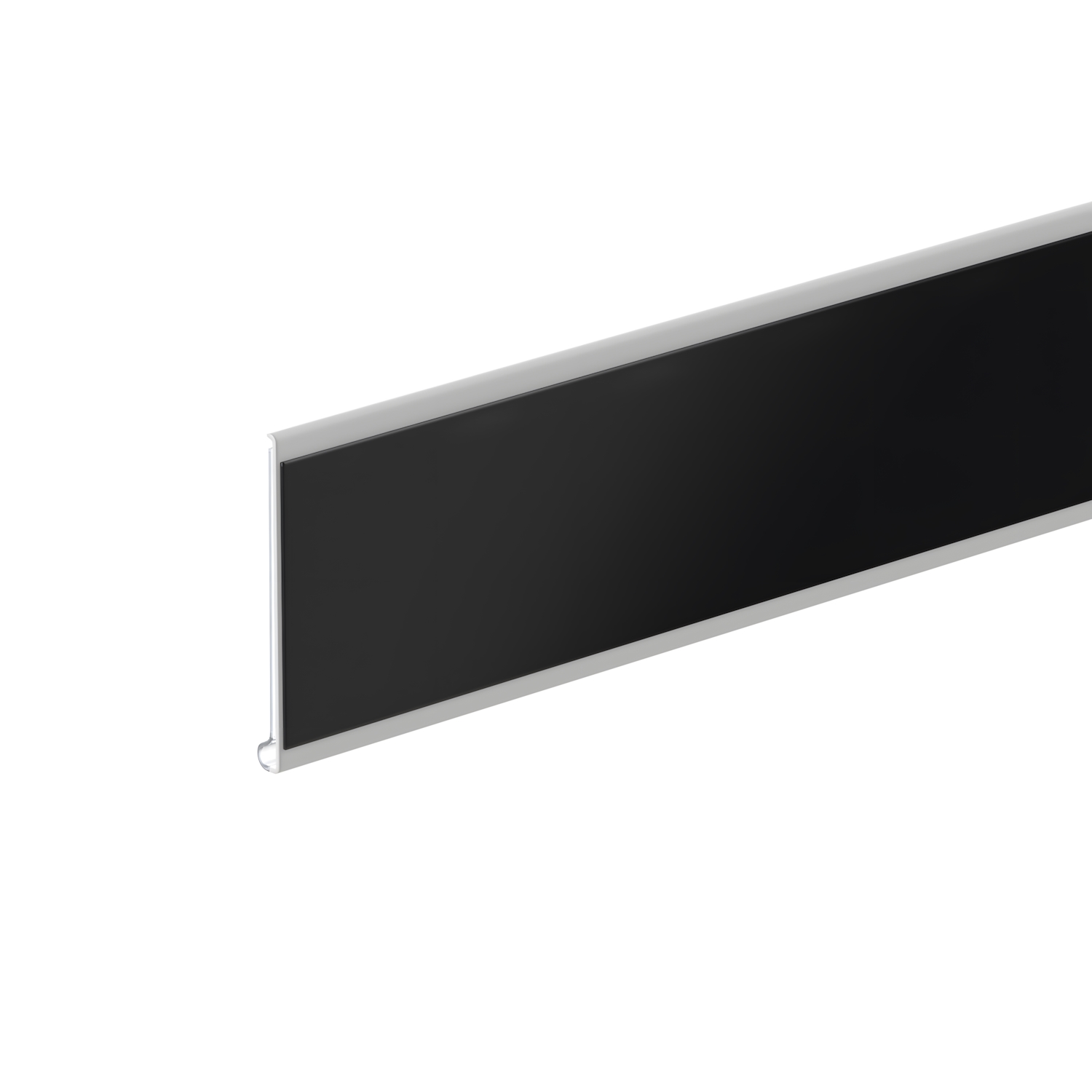 Ценникодержатель полочный DBR39 длина 1320 мм, со скотчем TM, цвет белый