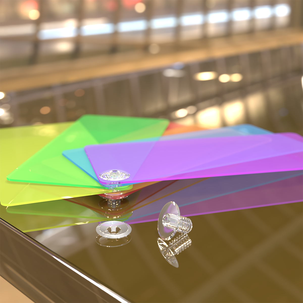 Винт-заклепка пластиковый QUICK LOCK-8,  цвет прозрачный