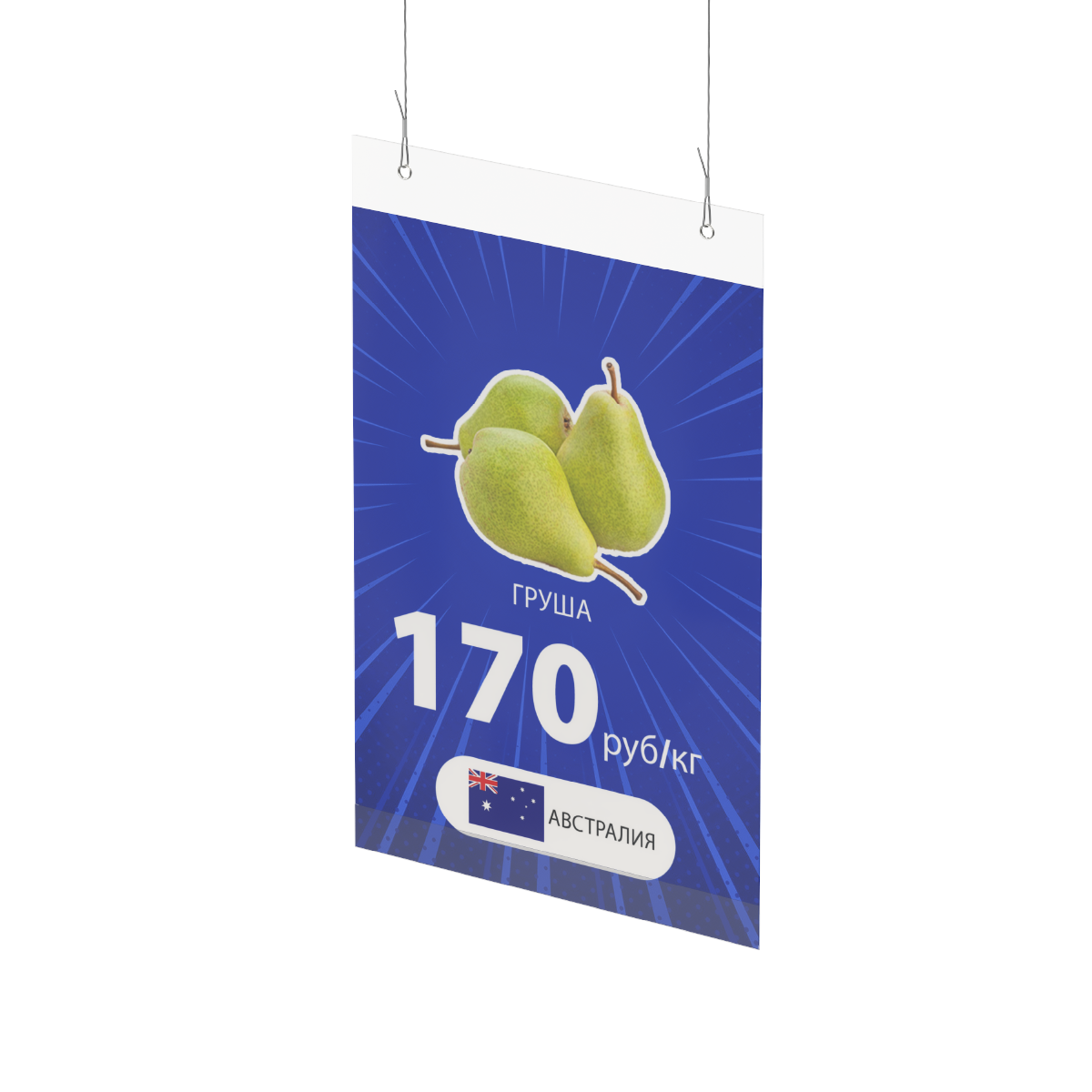 Карман вертикальный PH A4 с открыванием в нижней части, с люверсами