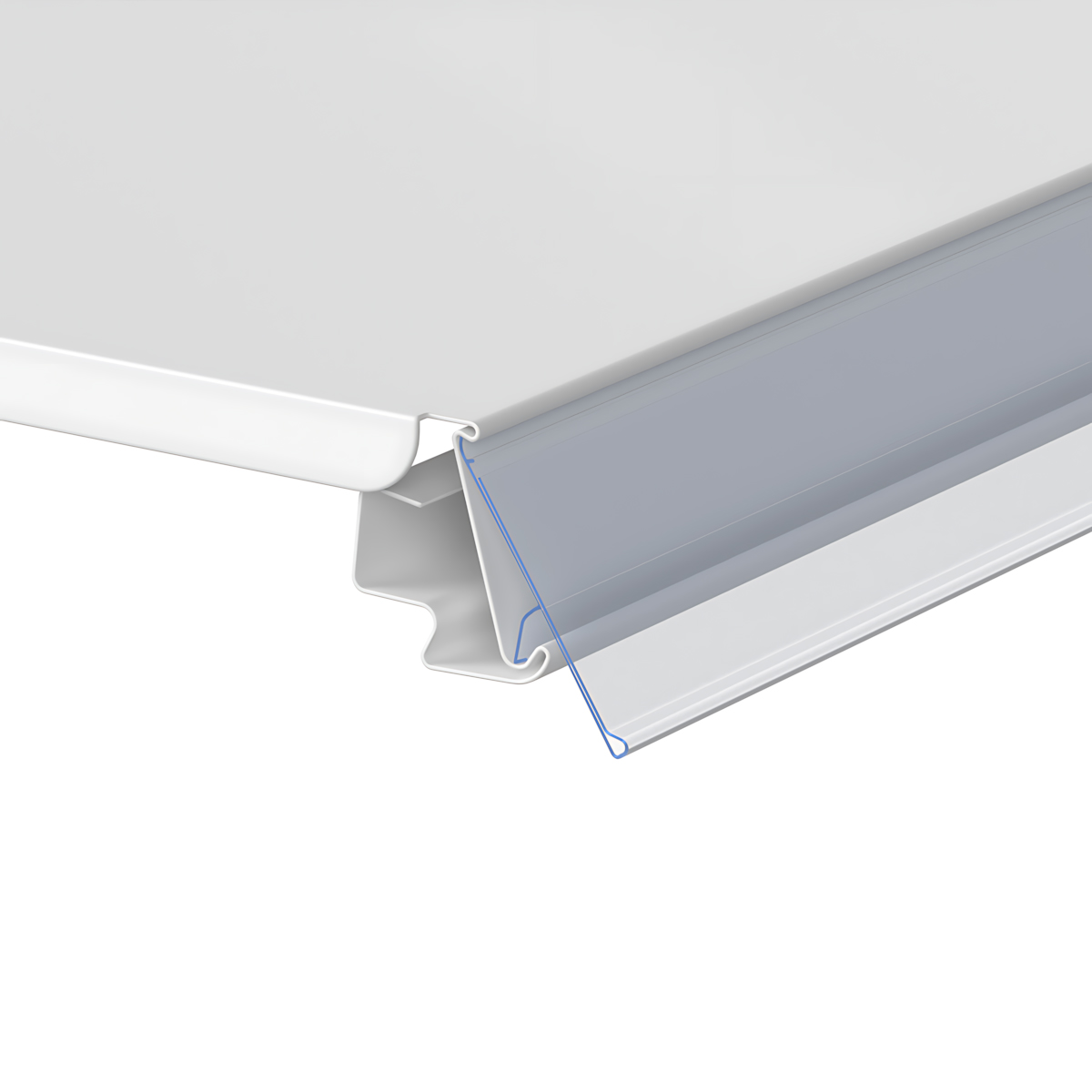 Ценникодержатель IMP39 прозрачный, 1235 мм