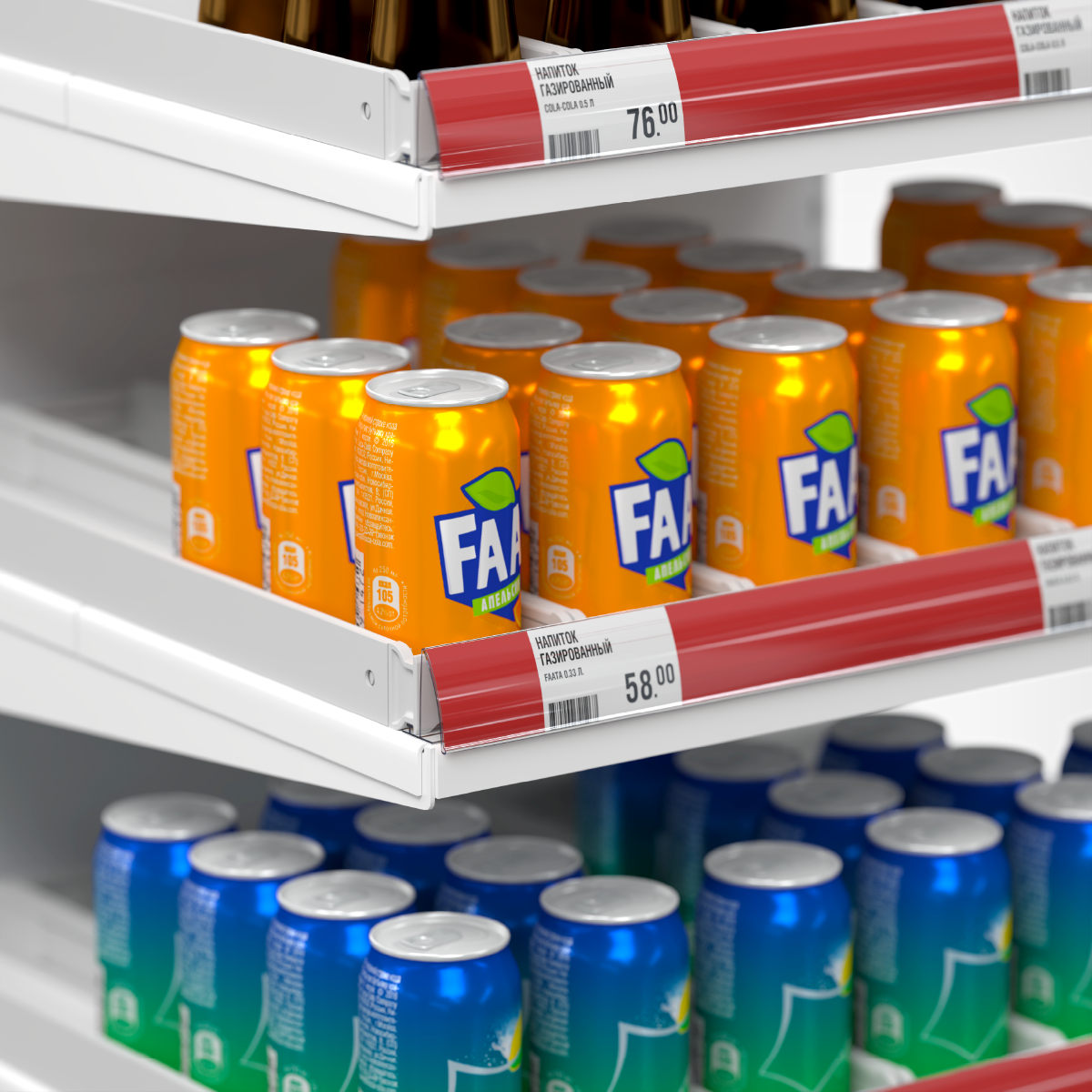 Рамка раздвижная EASYFACE 380 мм, цвет серый