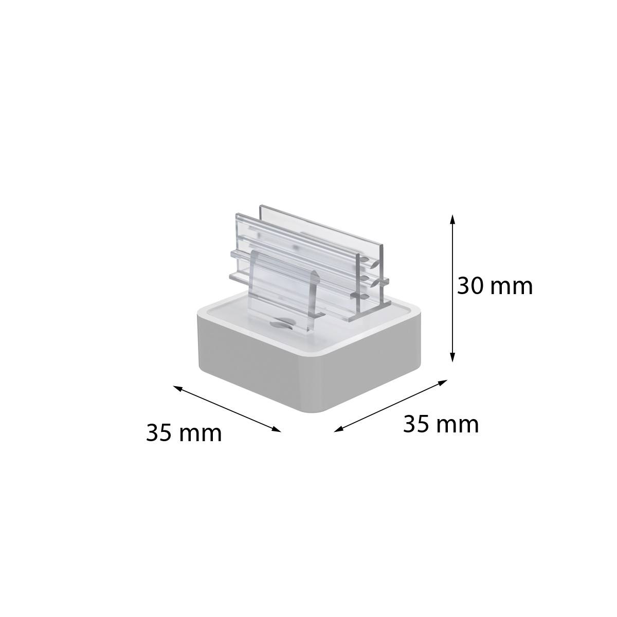 Магнитный держатель MAGNET-SGT-90 под углом 90° к поверхности, цвет белый
