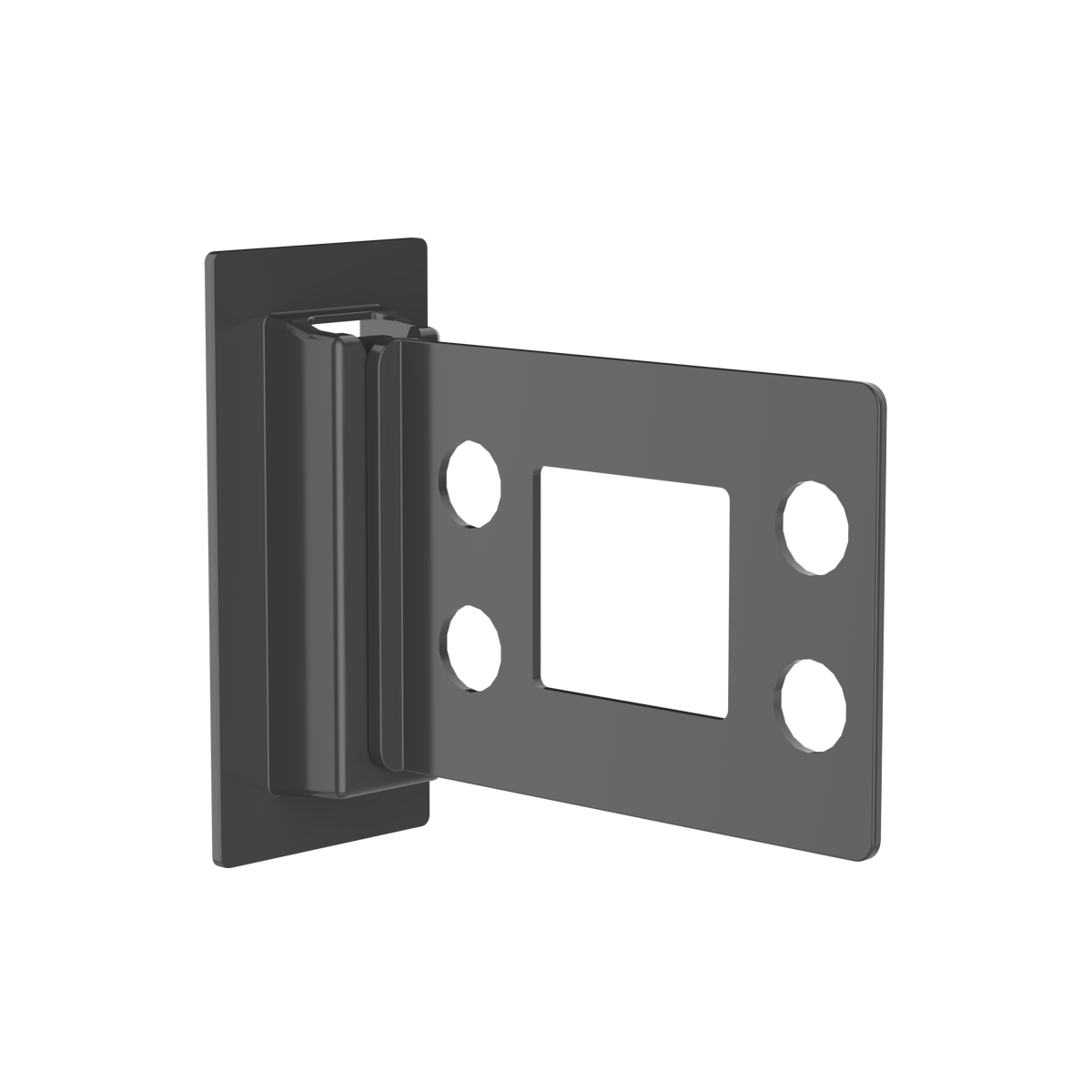 Держатель картонной полки съемный CORR-A-CLIP, 4 отверстия, цвет черный