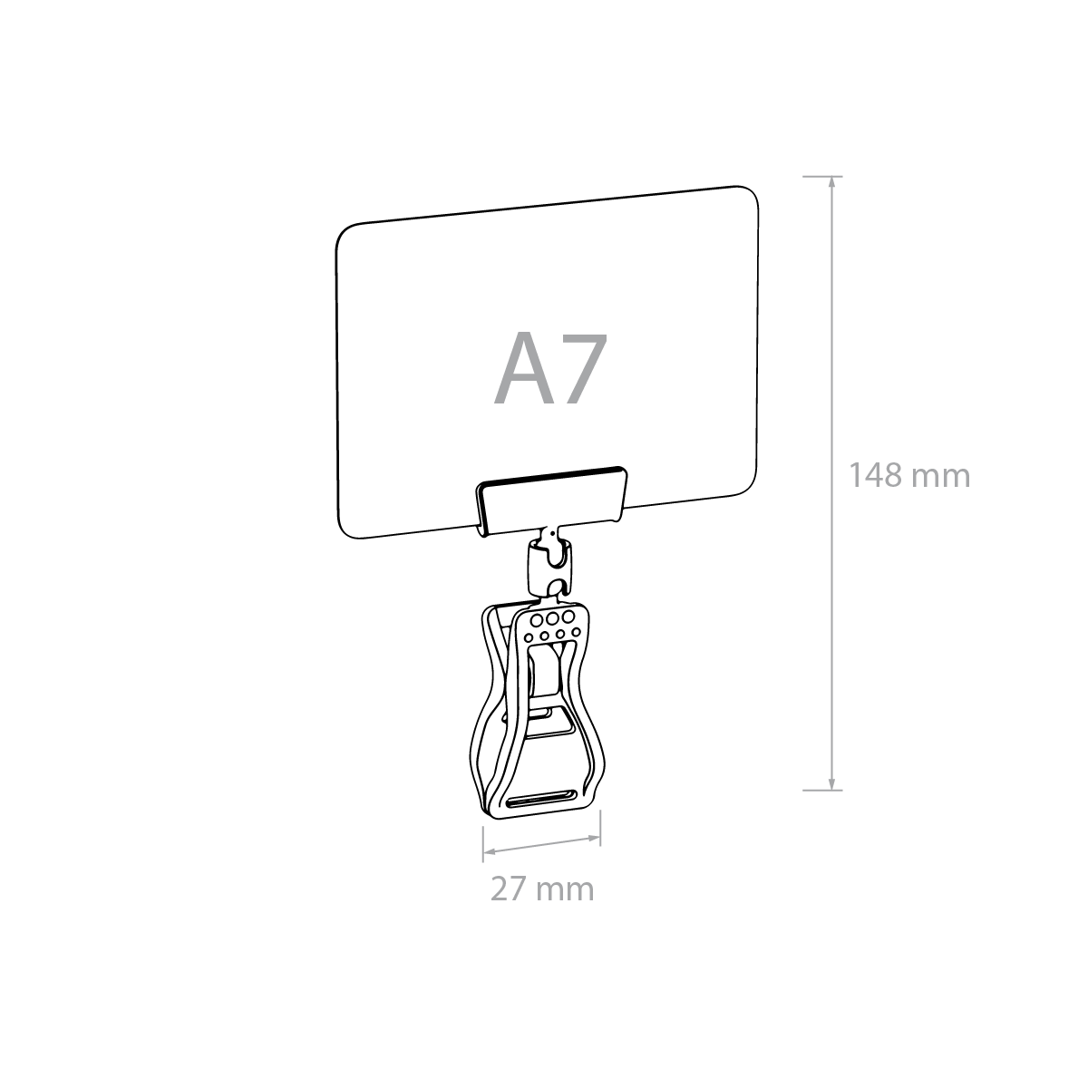 Набор держателей ценников CLAMP