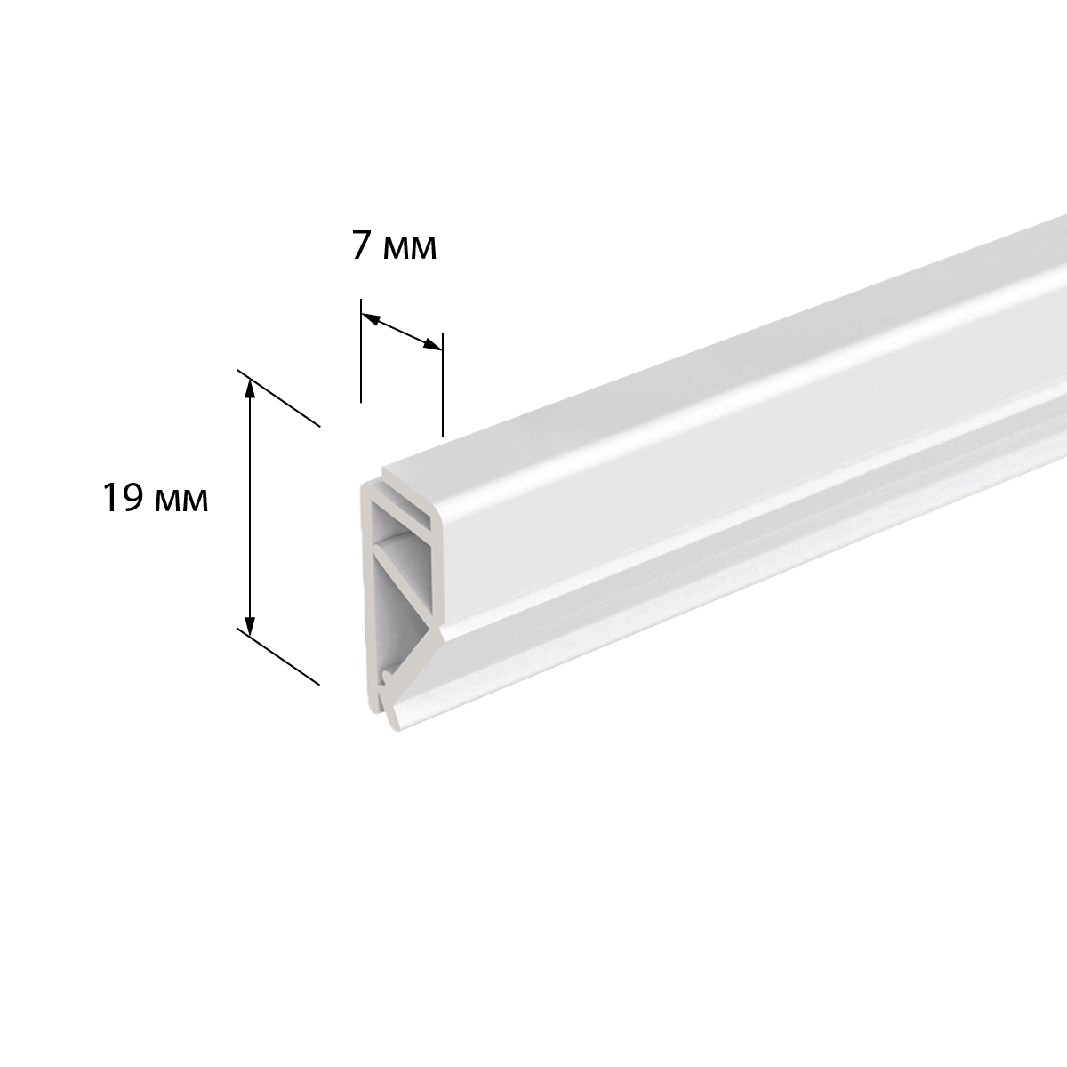 Профиль пластиковый защелкивающийся для плакатов CLICKER длина 600 мм, цвет белый