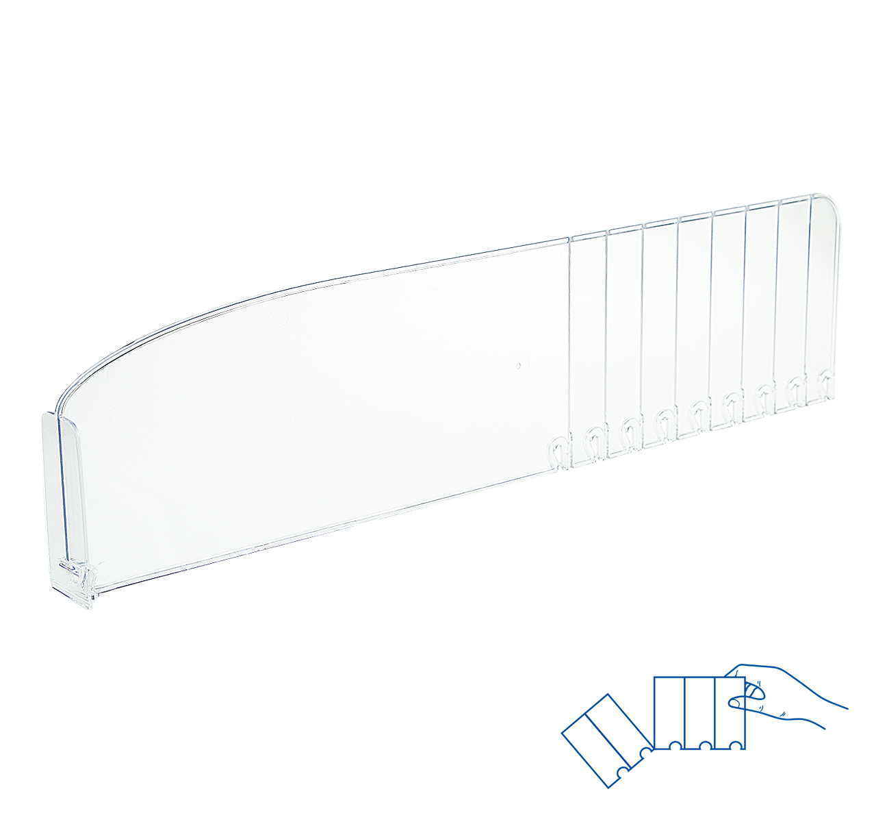 Разделитель высотой 120 мм DIV120-BT80, длина 285-485 мм