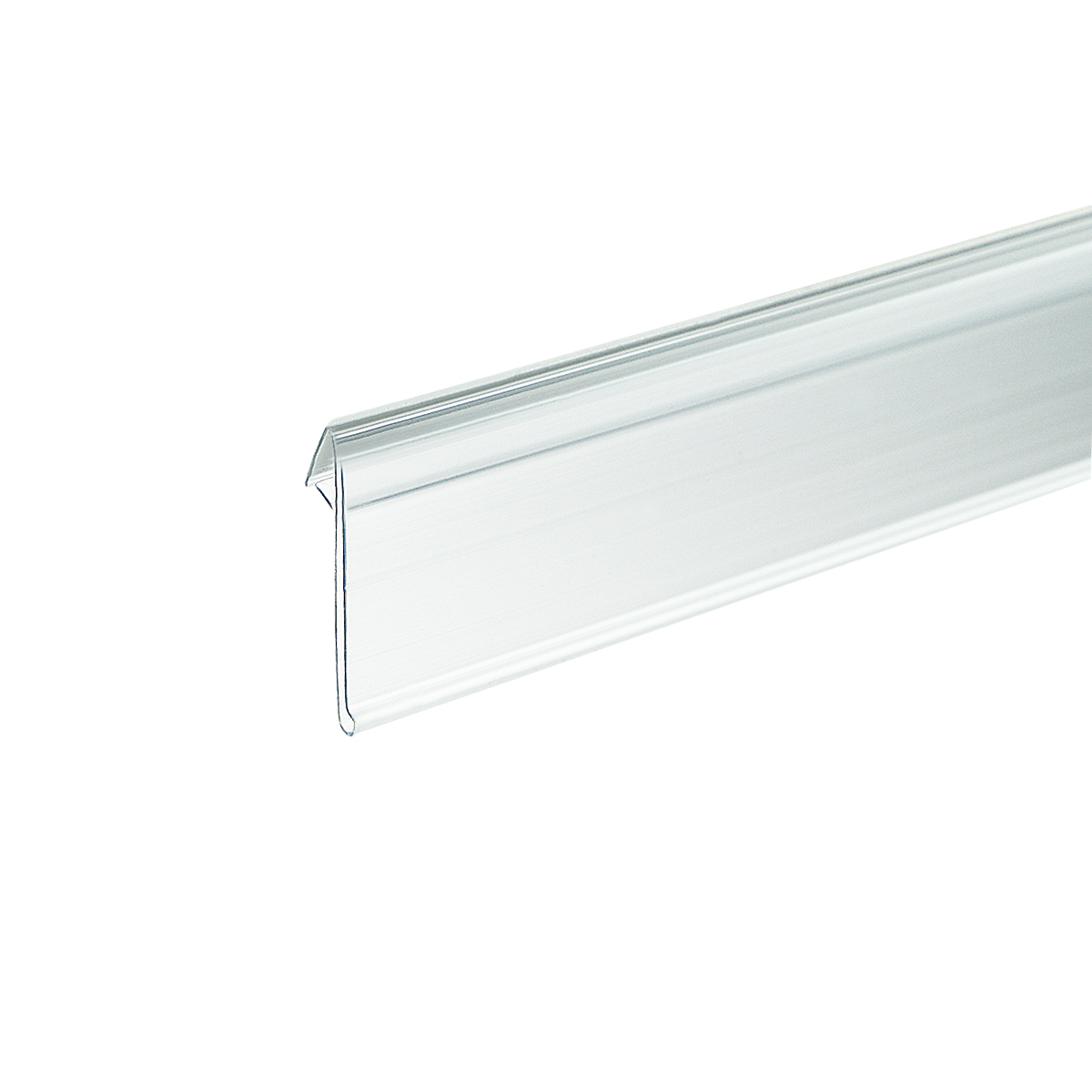 Ценникодержатель полочный самоклеящийся NO39 прозрачный, 1250 мм