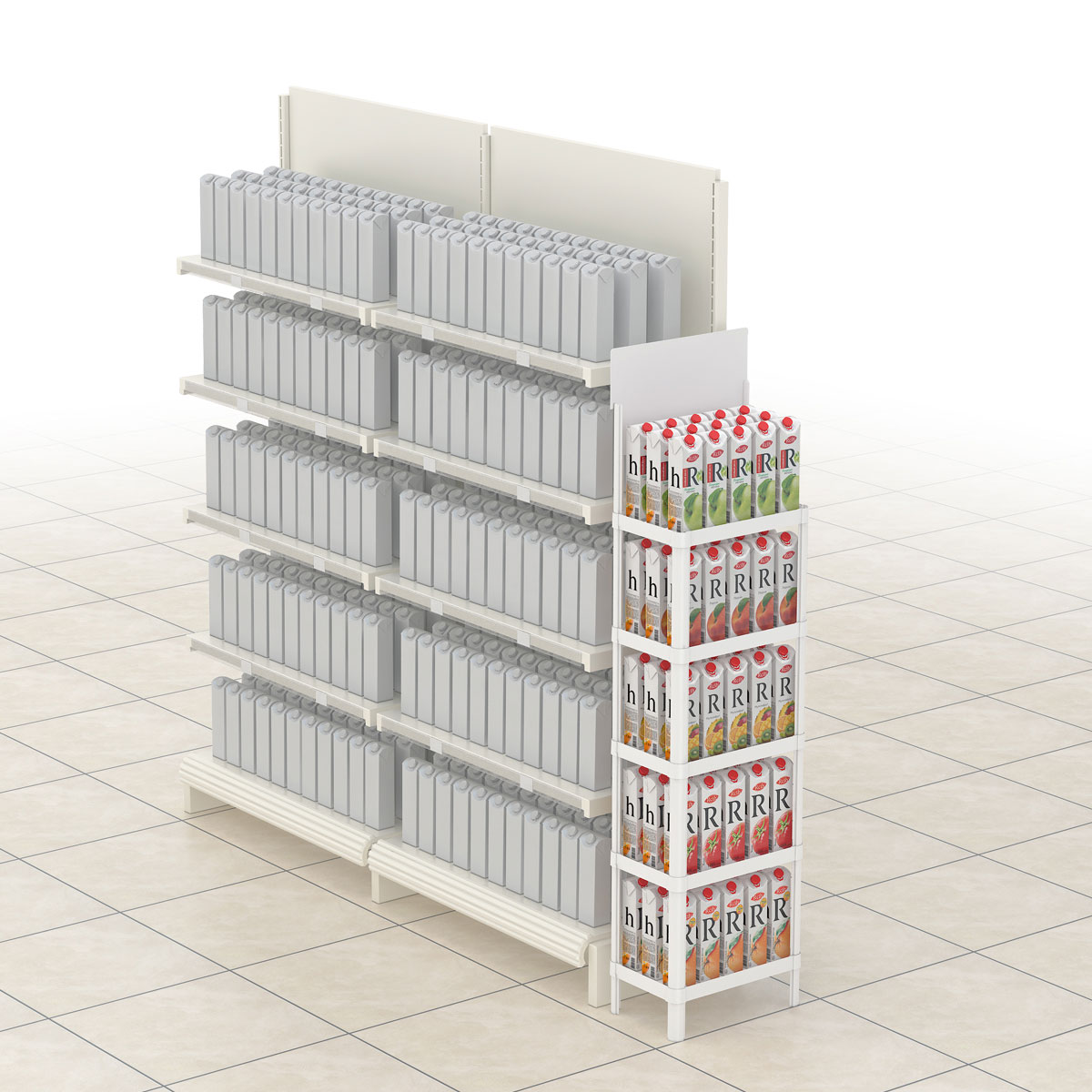 Пластиковый дисплей MINIFLEX, цвет белый