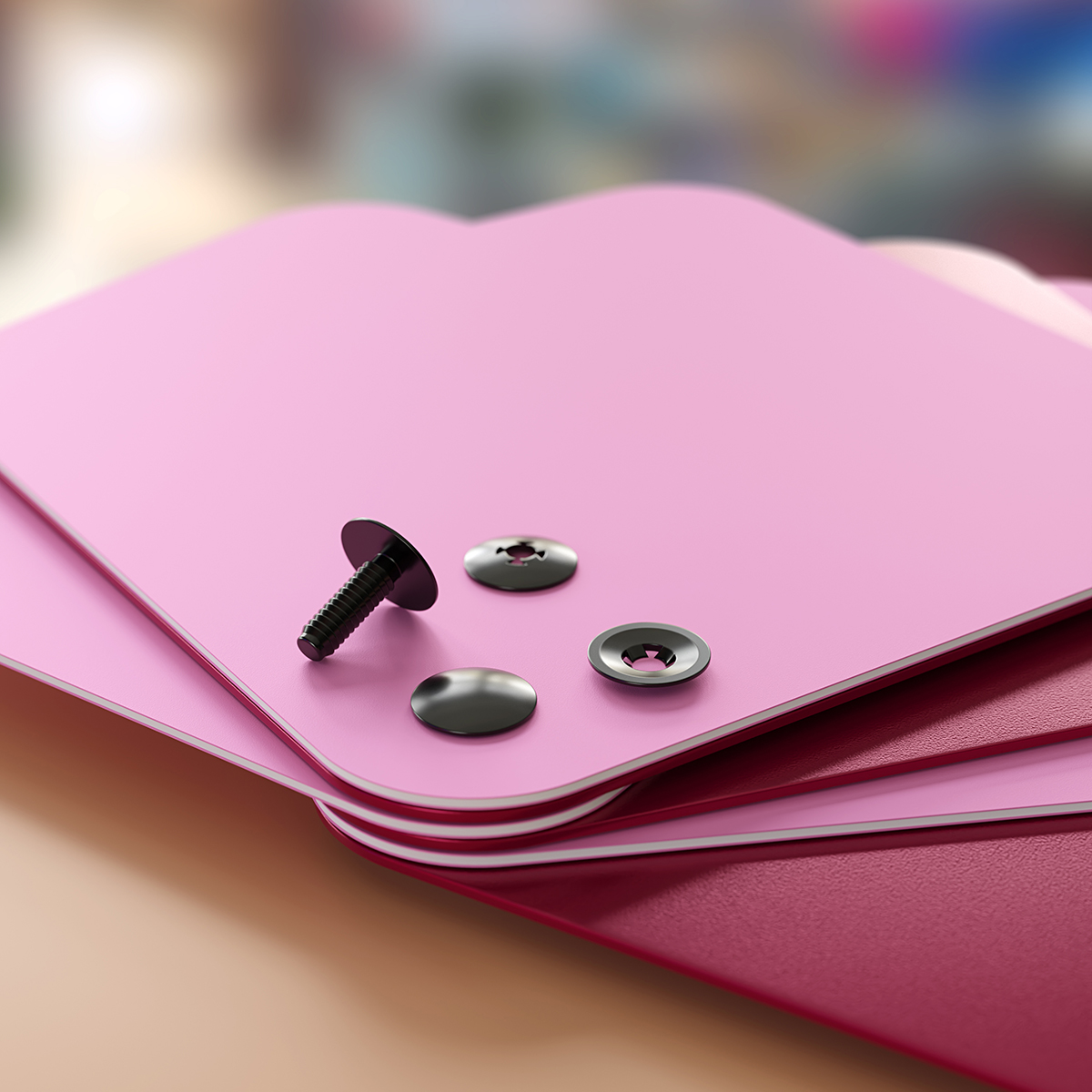 Винт-заклепка пластиковый QUICK LOCK-16, цвет черный