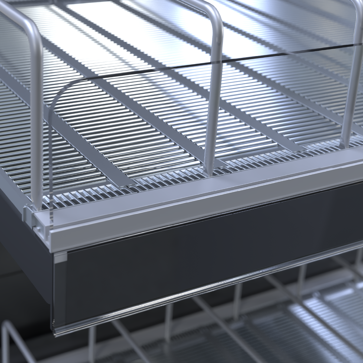 FORTA ROLLER KIT стеллаж 600 мм, 5 полок, цвет черный