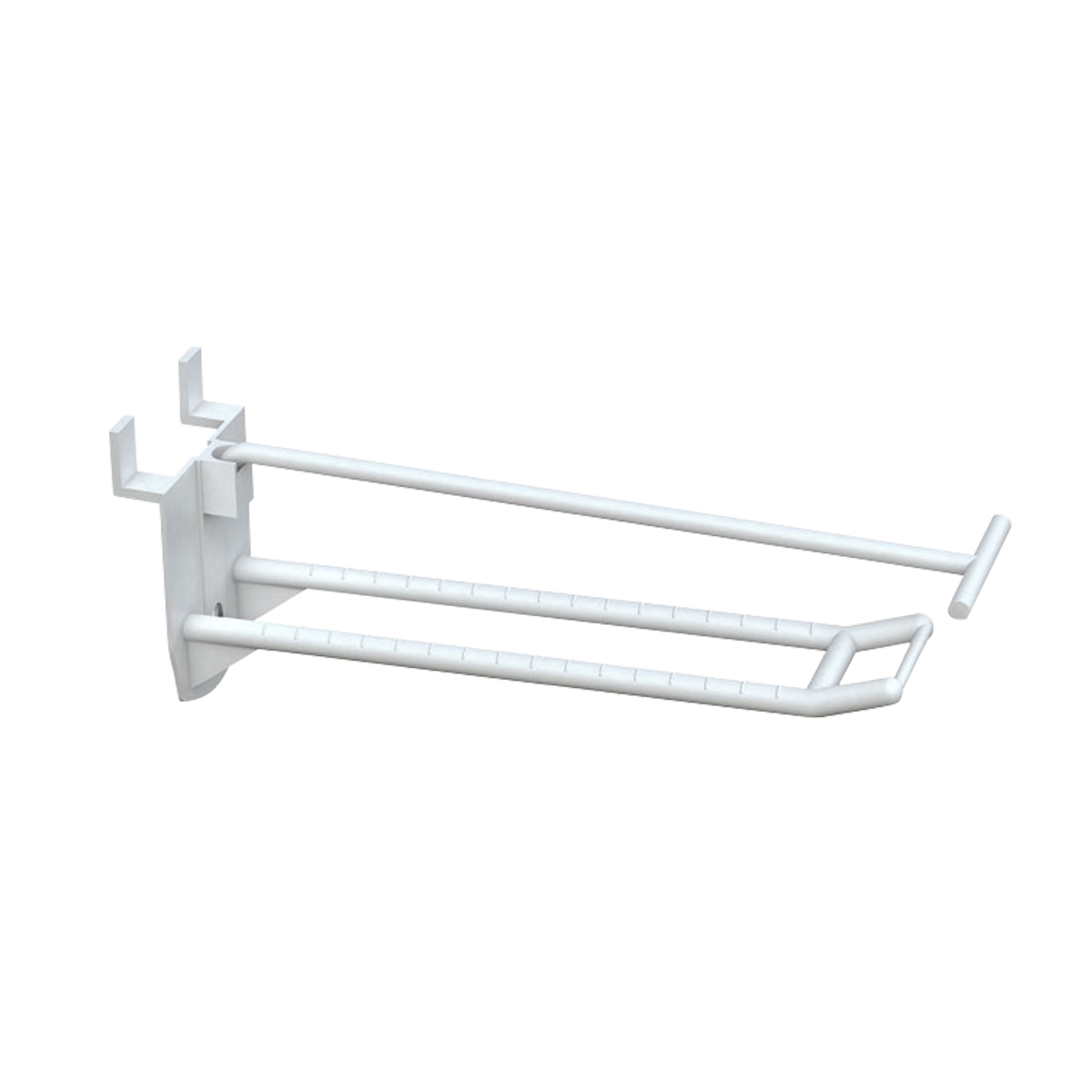 Крючок двойной DOUBLE HOOK-PH-EP-200, белый, в эконом-панель, длина 200 мм