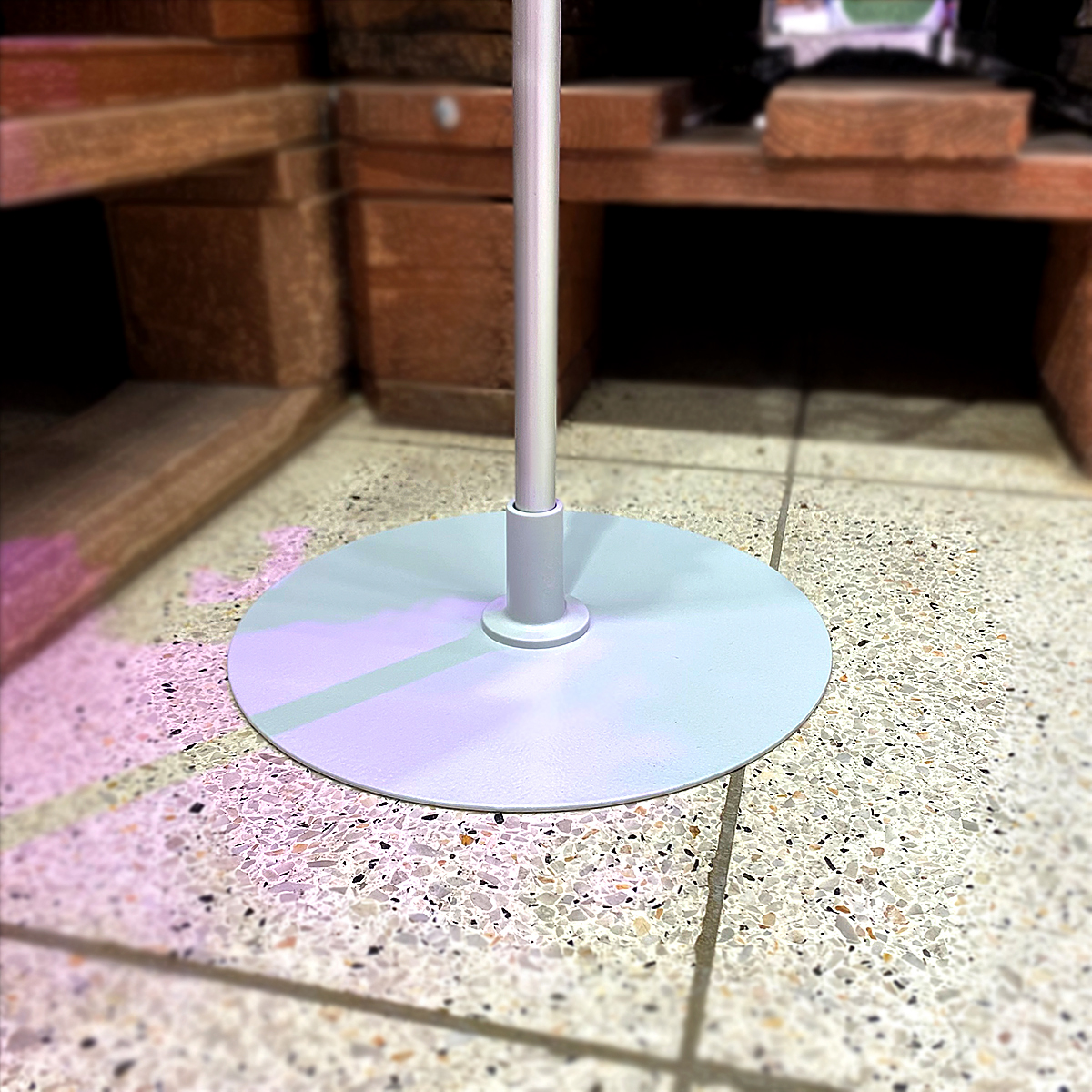 Подставка металлическая BASE-ML-ROUND цвет серый