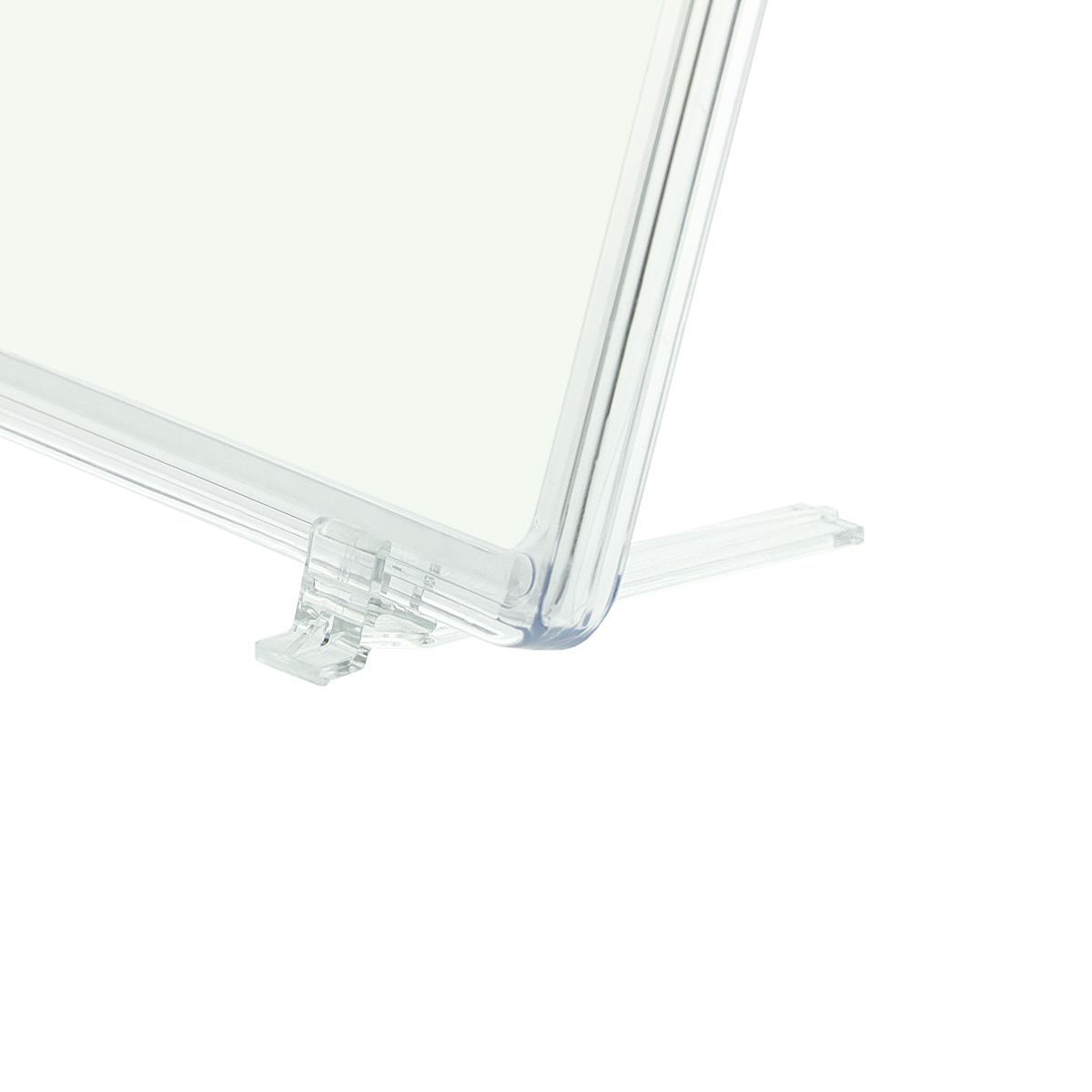 Стойка на подставках BASE-75 с рамкой PF-A4, цвет прозрачный