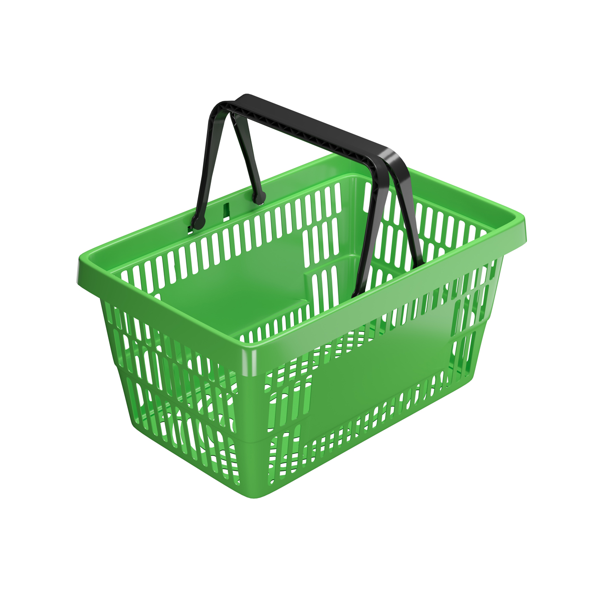 Корзина пластиковая усиленная ROCK, 20 литров, цвет салатовый