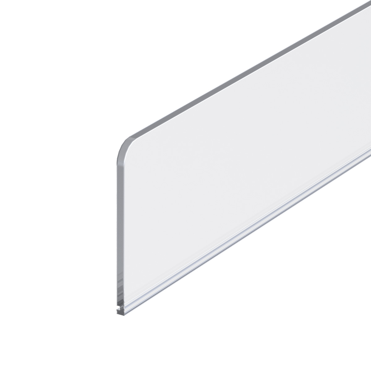 Ограничитель пластиковый передний высотой 80 мм FR-RISER80, длина 500 мм