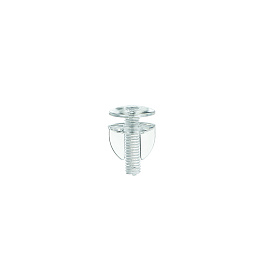 Винт и гайка пластиковый с ушками VIKING SCREW-18, цвет прозрачный (фасовка 20 шт.)