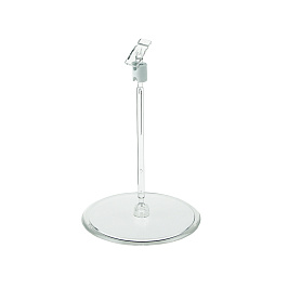 Держатель кассет цен на большой круглой подставке PC-BASE-XL-CLIP, цвет прозрачный