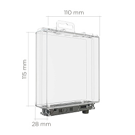 Сейфер EUROBOX-S АМ+РЧ 5000 Гс, внутренний р-p.115х110х28