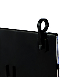Комплект с кассетой цен PC DIGIT-A7, черная с петлями PC HOOK 12mm и блокнотами с символами