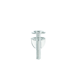 Винт и гайка пластиковый с ушками VIKING SCREW-37, цвет прозрачный